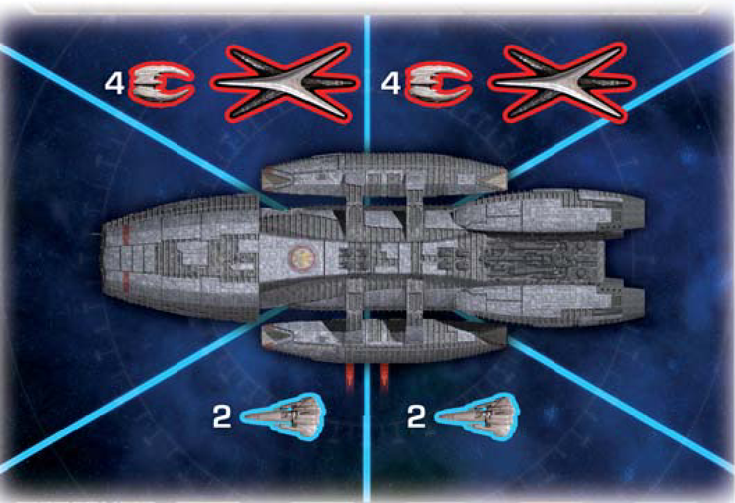 Ship layout for when Galactica returns, described below